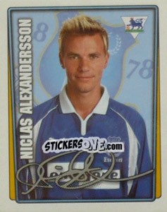 Figurina Niclas Alexandersson - Premier League Inglese 2001-2002 - Merlin