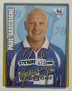 Cromo Paul Gascoigne - Premier League Inglese 2001-2002 - Merlin