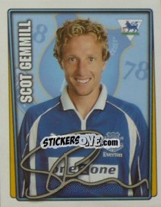 Sticker Scot Gemmill - Premier League Inglese 2001-2002 n. 155 - Merlin