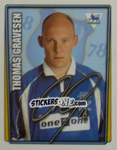 Cromo Thomas Gravesen - Premier League Inglese 2001-2002 - Merlin