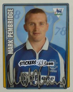 Sticker Mark Pembridge - Premier League Inglese 2001-2002 n. 157 - Merlin