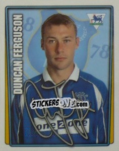 Sticker Duncan Ferguson - Premier League Inglese 2001-2002 n. 160 - Merlin