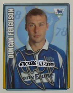 Sticker Duncan Ferguson - Premier League Inglese 2001-2002 - Merlin