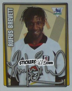 Sticker Rufus Brevett - Premier League Inglese 2001-2002 - Merlin