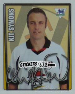 Cromo Kit Symons - Premier League Inglese 2001-2002 n. 172 - Merlin