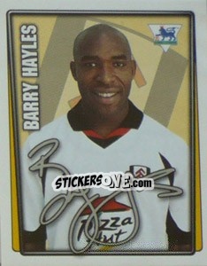 Sticker Barry Hayles - Premier League Inglese 2001-2002 n. 181 - Merlin