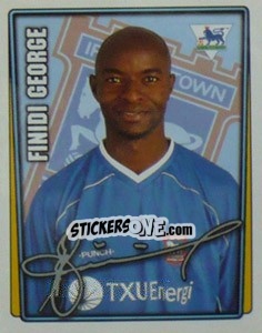 Sticker Finidi George - Premier League Inglese 2001-2002 - Merlin