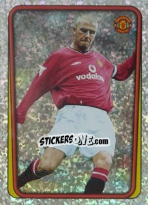 Cromo David Beckham (crossing) - Premier League Inglese 2001-2002 - Merlin