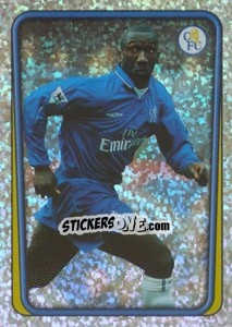 Sticker Jimmy Floyd Hasselbaink (shooting) - Premier League Inglese 2001-2002 n. 204 - Merlin