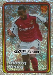 Sticker Thierry Henry (Arsenal) - Premier League Inglese 2001-2002 n. 207 - Merlin