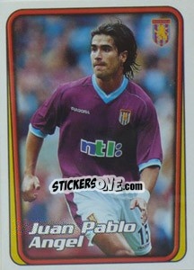 Figurina Juan Pablo Angel (Aston Villa) - Premier League Inglese 2001-2002 - Merlin