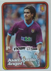 Sticker Juan Pablo Angel (Aston Villa) - Premier League Inglese 2001-2002 n. 208 - Merlin
