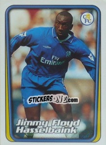 Figurina Jimmy Floyd Hasselbaink (Chelsea) - Premier League Inglese 2001-2002 - Merlin