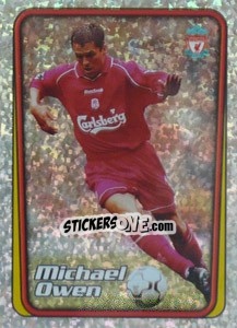 Figurina Michael Owen (Liverpool) - Premier League Inglese 2001-2002 - Merlin