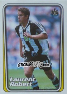 Sticker Laurent Robert (Newcastle United) - Premier League Inglese 2001-2002 - Merlin