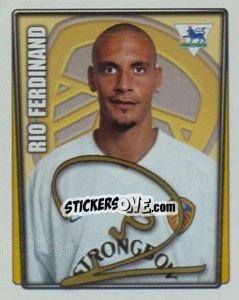Sticker Rio Ferdinand - Premier League Inglese 2001-2002 n. 232 - Merlin