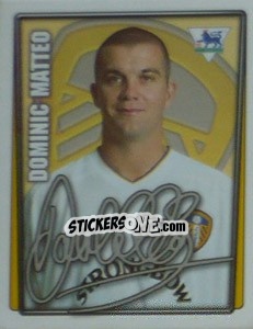 Figurina Dominic Matteo - Premier League Inglese 2001-2002 - Merlin