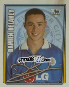 Figurina Damien Delaney - Premier League Inglese 2001-2002 - Merlin