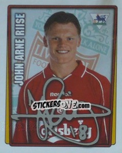 Figurina John Arne Riise - Premier League Inglese 2001-2002 - Merlin