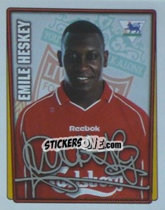Sticker Emile Heskey - Premier League Inglese 2001-2002 - Merlin