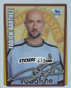 Sticker Fabien Barthez - Premier League Inglese 2001-2002 - Merlin