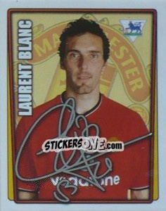 Sticker Laurent Blanc - Premier League Inglese 2001-2002 n. 292 - Merlin