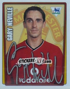 Sticker Gary Neville - Premier League Inglese 2001-2002 n. 295 - Merlin