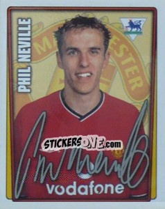 Figurina Phil Neville - Premier League Inglese 2001-2002 - Merlin