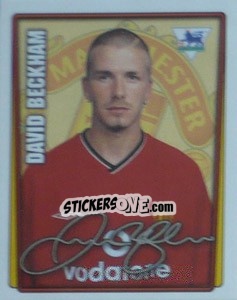 Sticker David Beckham - Premier League Inglese 2001-2002 - Merlin