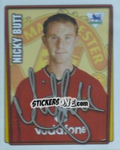 Figurina Nicky Butt - Premier League Inglese 2001-2002 - Merlin