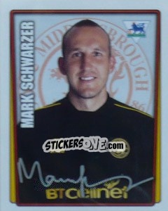 Sticker Mark Schwarzer - Premier League Inglese 2001-2002 - Merlin
