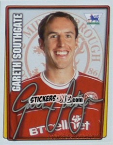 Figurina Gareth Southgate - Premier League Inglese 2001-2002 - Merlin