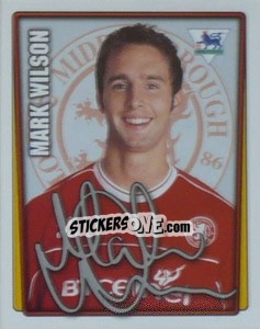 Sticker Mark Wilson - Premier League Inglese 2001-2002 n. 322 - Merlin