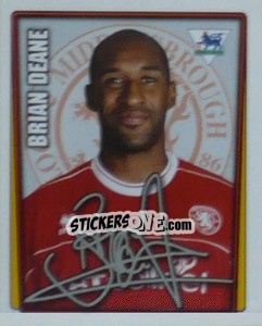 Figurina Brian Deane - Premier League Inglese 2001-2002 - Merlin