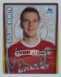 Sticker Szilard Nemeth - Premier League Inglese 2001-2002 n. 326 - Merlin