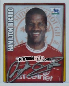 Sticker Hamilton Ricard - Premier League Inglese 2001-2002 - Merlin