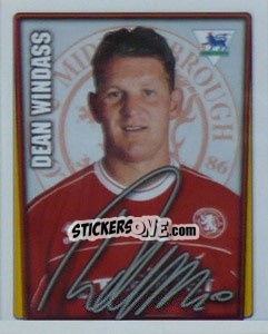 Sticker Dean Windass - Premier League Inglese 2001-2002 - Merlin