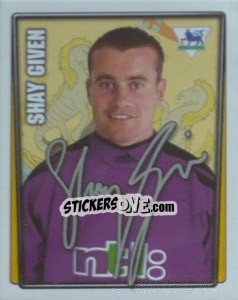 Sticker Shay Given - Premier League Inglese 2001-2002 n. 331 - Merlin