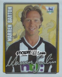 Sticker Warren Barton - Premier League Inglese 2001-2002 n. 332 - Merlin