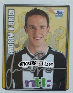 Sticker Andrew O'Brien - Premier League Inglese 2001-2002 - Merlin
