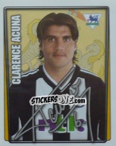 Cromo Clarence Acuna - Premier League Inglese 2001-2002 n. 338 - Merlin