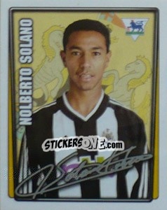 Sticker Nolberto Solano - Premier League Inglese 2001-2002 n. 341 - Merlin