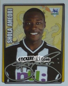 Sticker Shola Ameobi - Premier League Inglese 2001-2002 - Merlin