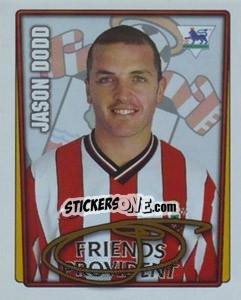 Sticker Jason Dodd - Premier League Inglese 2001-2002 - Merlin