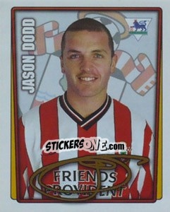 Figurina Jason Dodd - Premier League Inglese 2001-2002 - Merlin