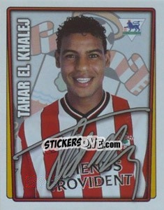 Cromo Tahar El Khalej - Premier League Inglese 2001-2002 n. 354 - Merlin
