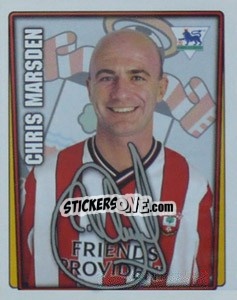 Sticker Chris Marsden - Premier League Inglese 2001-2002 - Merlin