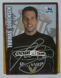 Cromo Thomas Sorensen - Premier League Inglese 2001-2002 - Merlin