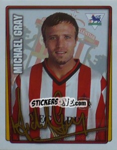 Sticker Michael Gray - Premier League Inglese 2001-2002 n. 373 - Merlin