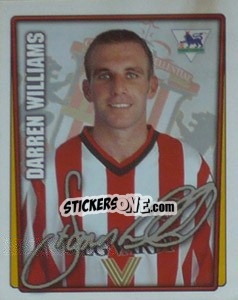 Sticker Darren Williams - Premier League Inglese 2001-2002 - Merlin